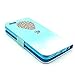 Deego PU Leather Magnet Flip Case with Kickstand and Card Holder for iPhone 6 (4.7-Inch) - Balloon and House Pattern