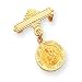 14k Our Lady of Mount Carmel Medal Pin