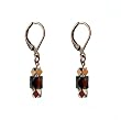 Earrings - E246 - Triple Octagon Beads ~ Copper (47)