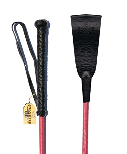 Pink riding crop horse whip with leather slapper nice q…