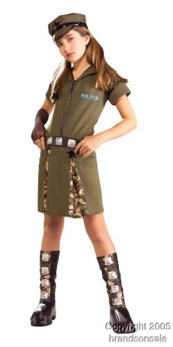 Child's Army Camo Girl Costume (Size:Medium)