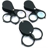5X 10X 20X Folding Loupe Jewelers Magnifier w/Case New