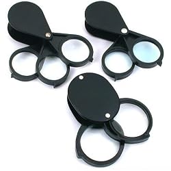 5X 10X 20X Folding Loupe Jewelers Magnifier w/Case New