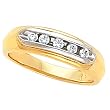 14K Yellow Gold Diamond Gent's Ring - 0.50 Ct.