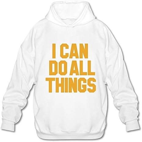 SSGUANG Men's NBA Curry Quotes Hoodies L White