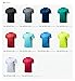 CLSL TM-MTS03-DGR_Large j-ALX Tesla Men's Lightweight HyperDri Cool T Shirt Sports Running Short Sleeve Athletic Top MTS03