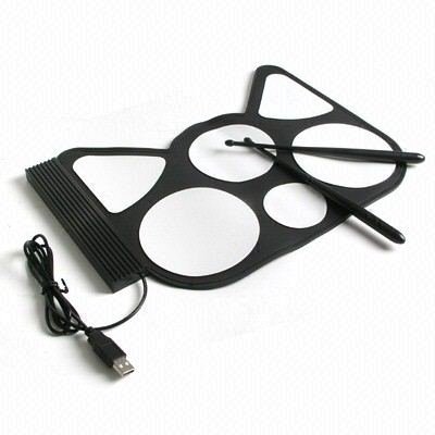 Childrens Toyshop  Toys : USB Drum Kit with Preprogrammed Music Sets and Play Along Function for Novices
