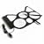 USB Drum Kit with Preprogrammed Music Sets and Play Along Function for Novices