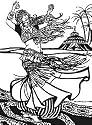 Tribal Style Belly Dancer Pattern