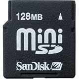 SanDisk SDSDQ-128-A10M 128 MB Mini SD Card