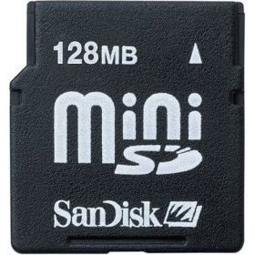 Electronics: SanDisk SDSDQ 128 A10M 128 MB Mini SD Card