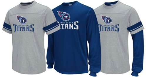 Tennessee Titans Option 3-in-1 Navy Long Sleeve T-Shirt Combo Pack