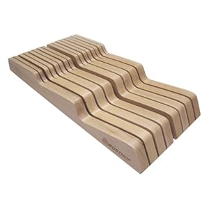 Wusthof 14-Slot In-Drawer Knife Organizer Tray, Oak