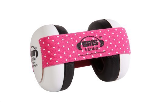 Earmuffs for Babies (Pink with White Dots) On Sale