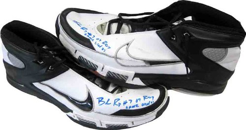 Brandon Roy Autographed / Signed 2007 Game Used Portland Trail Blazers Black / White Shoes
