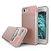 iPhone 8, iPhone 7 Case, X-Doria Stash Series - Hard Shell Hidden Wallet, Utility Case for Apple iPhone 8 & iPhone 7, [Rose Gold]