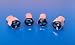Bild: Latest Mitsubishi Black Logo Wheel Tyre Valve Dust caps / Ventilkappen Metall Schwarz für Mitsubishi ASX, Crisma, Colt, Grandis, L200, Lancer, Outlander, Pajero, Shogun NEU