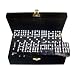 Domino Double 9 Black Tiles Jumbo Tournament Size w/Spinners