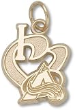 Colorado Avalanche "I Heart A" 1/2" 14K Charm/Pendant