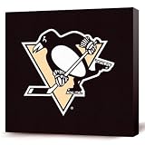 NHL Pittsburgh Penguins Dark Logo Canvas Print (12 x 12)