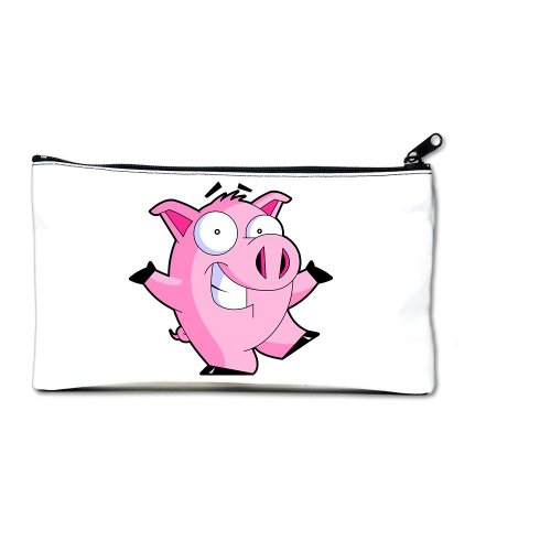 Artsmith, Inc. Clutch Bag Purse (2-Sided) Pig Cartoon