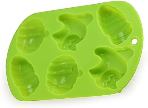 MIREN Halloween Pumpkin Cat Mummy 6 Cavity Silicone Mold for Chocolate, Pastry, Cake, Muffin, Bread, Big Ice Cube, Soap, and More