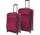 U.S. Traveler Fashion 2-Piece Carry-On Expandable Luggage Set