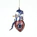 Penn State Nittany Lions NCAA Striped Acrylic Football Snowman Ornament (2.75)