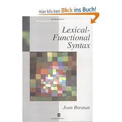 Lexical-Functional Syntax (Blackwell Textbooks in Linguistics)