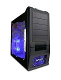 Apevia X-Supra G Type ATX Mid-Tower Case - Clear Side, 120mm Fan, Front USB, FireWire and Audio Ports (Black)