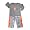 Mis Tee V-Us - Toddler Boys Long Sleeve Pant Set, Grey, Orange (Size 2T)