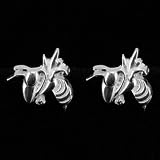 Dayna U Georgia Tech Yellow Jackets Sterling Silver Post Earrings