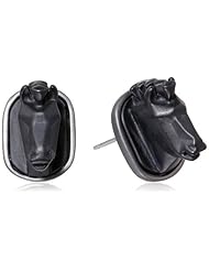 Sam Edelman Horse Head Black Stud Earrings