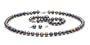 AA+, Black Freshwater Pearl Jewelry Set: 7.0-8.0mm
