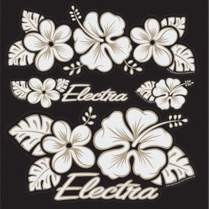 Electra Bicycle Sticker Set (Hawaii Flower)