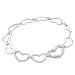 Tressa Sterling Silver Cubic Zirconia Heart Bracelet