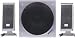 Electronics : Easy Touch Speakers 2.1 95W Wood/ Silver