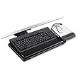 3M(TM) Lever Adjust Keyboard Tray with Adjustable Platform, 21-3/4 Inch Track, Antimicrobial Gel Wrist Rest