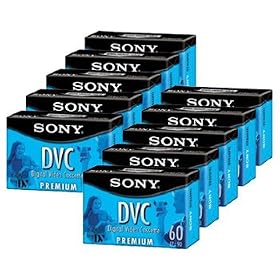 Sony DVC60PRL Mini DV Tape 60min Premium Data Cartridge 10 Packs by 