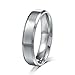 Areke 6mm Titanium Mens Wedding Band Rings,Women Matte Polished Engagement Finger Ring Size 6-14 Set of 3 Item Length 6.5