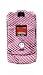 Designer Protective Snap-On Cover for the Motorola RAZR V3 - Alligator Pink