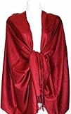 IMAGE OF New Best Soft 100% Pashmina shawl wrap Scarf, Burgundy