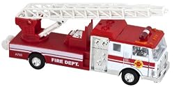 Lights & Sounds Fire Truck Pullback - White