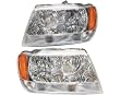 NEW PAIR HEADLIGHT LAMP 99-04 JEEP GRAND CHEROKEE LIMITED