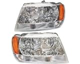 NEW PAIR HEADLIGHT 99 00 01 02 03 04 GRAND CHEROKEE LTD