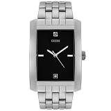GUESS Men's Stainless Steel Black Dial Watch #10184G