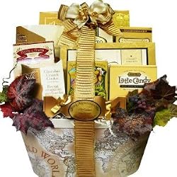 Old World Charm Gourmet Food and Snacks Gift Basket