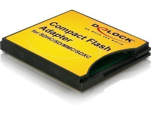 DeLOCK SDXC/SDHC/SDカードをCFカードTypeIIに変換するアダプター 61796