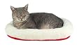 Trixie 28631 Kuschelbett, wendbar 47 × 38 cm, rot / wollweiß