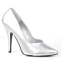 SEDUCE-420 5" Classic Pump, Silver Pu-Size 12